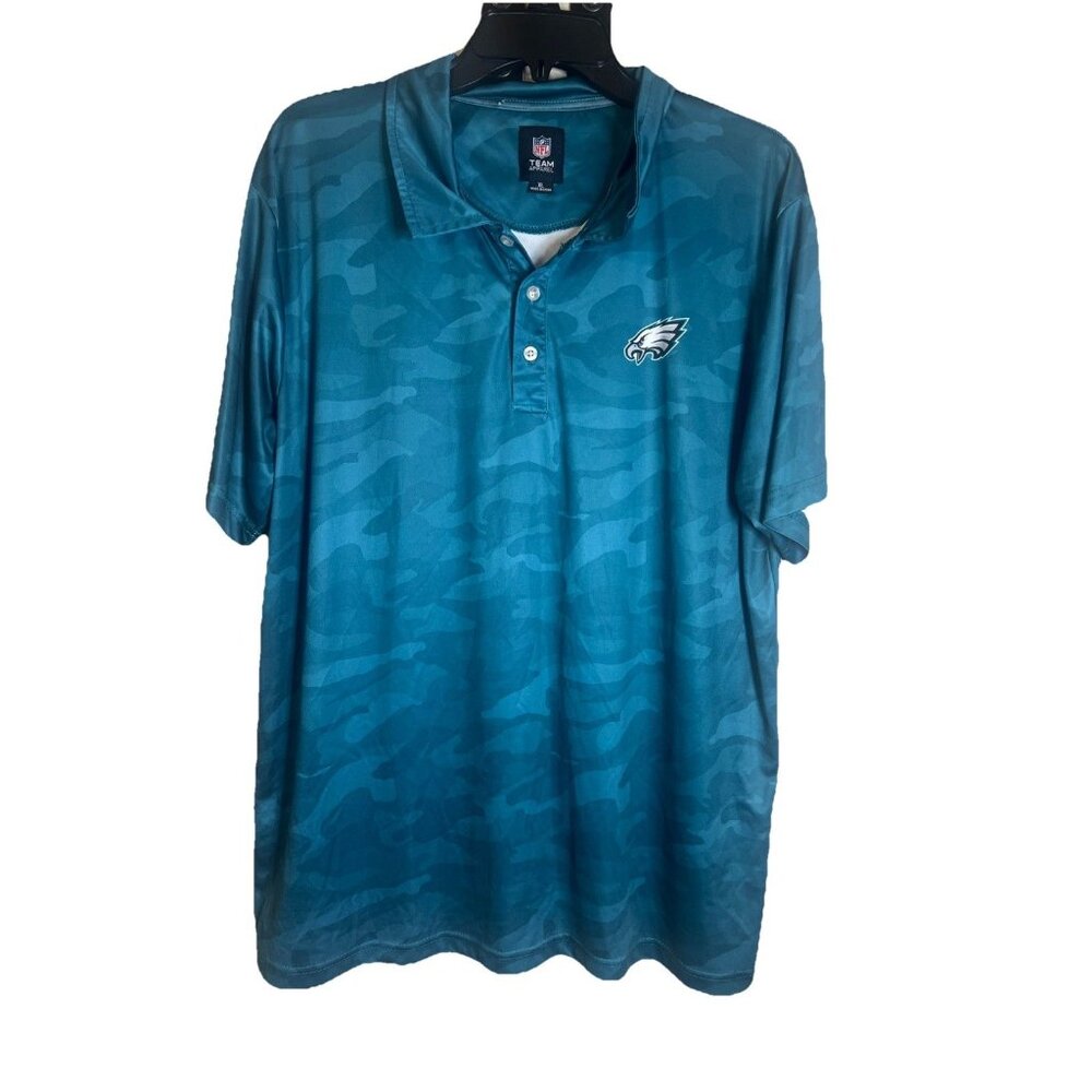 NFL Philadelphia Eagles Team Apparel Golf Camouflage Polo Shirt Size XL